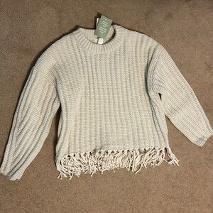 H&M Women’s Fringe Sweater Size LG